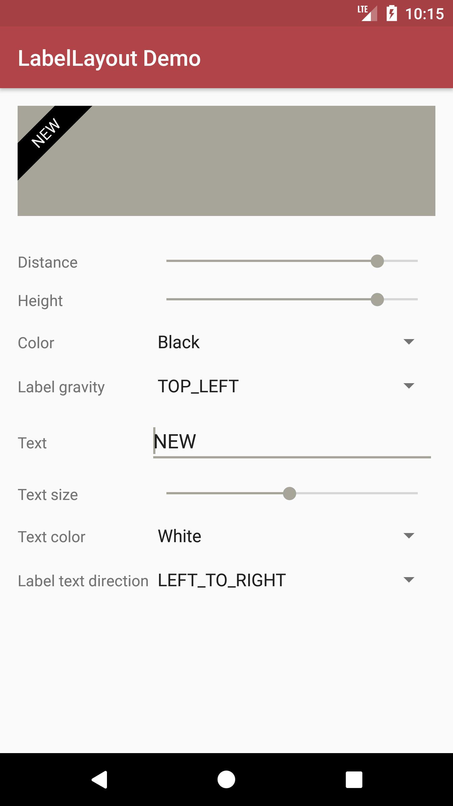 LabelLayout Demo