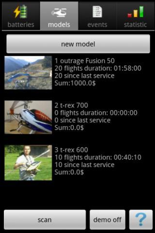 RC-Log  Lipo & Flightlog