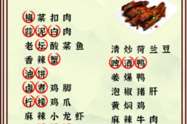 Attack on the weird Chinese character food strategy