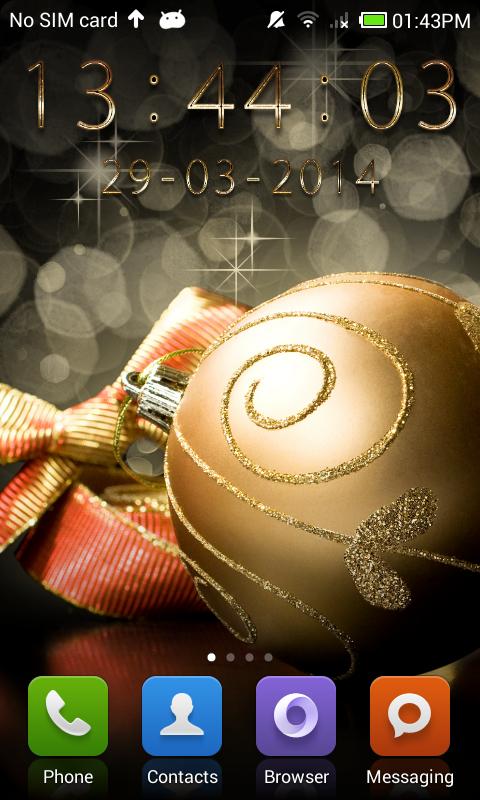 Gold digital clock