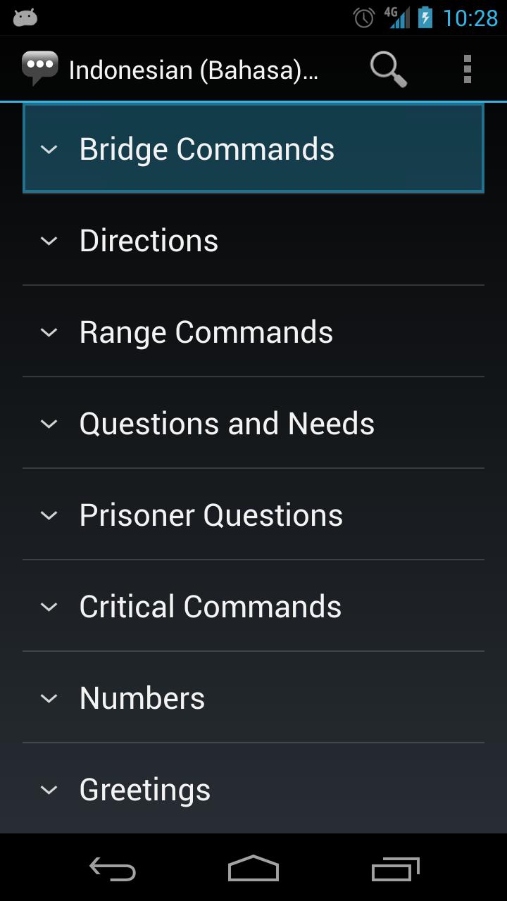 Indonesian Naval Phrases