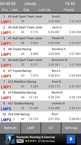 Le Mans & WEC Live Timing