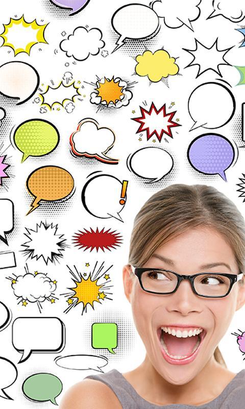 Speech bubbles for photos