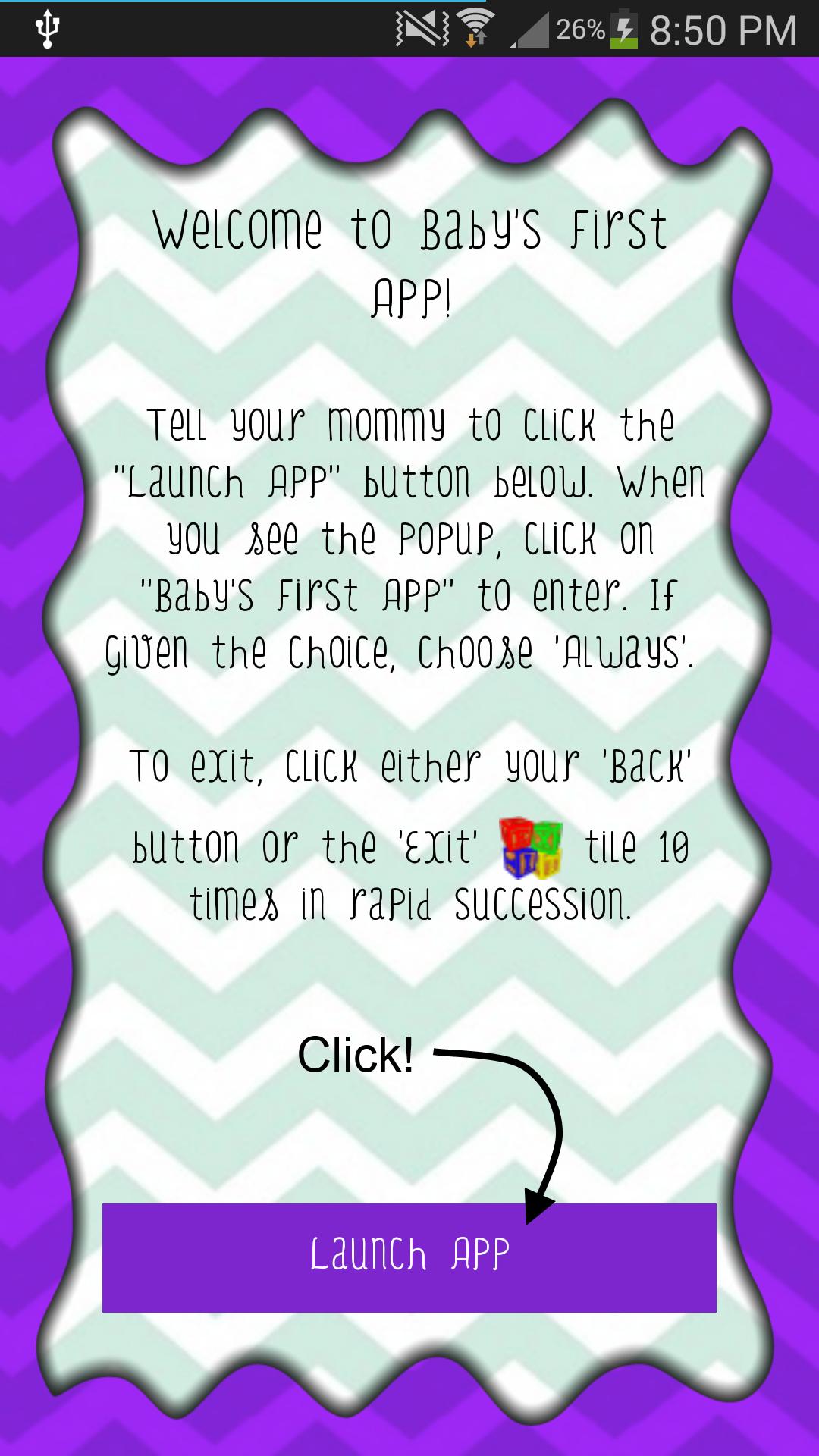 Baby's First App (Kid's Mode)