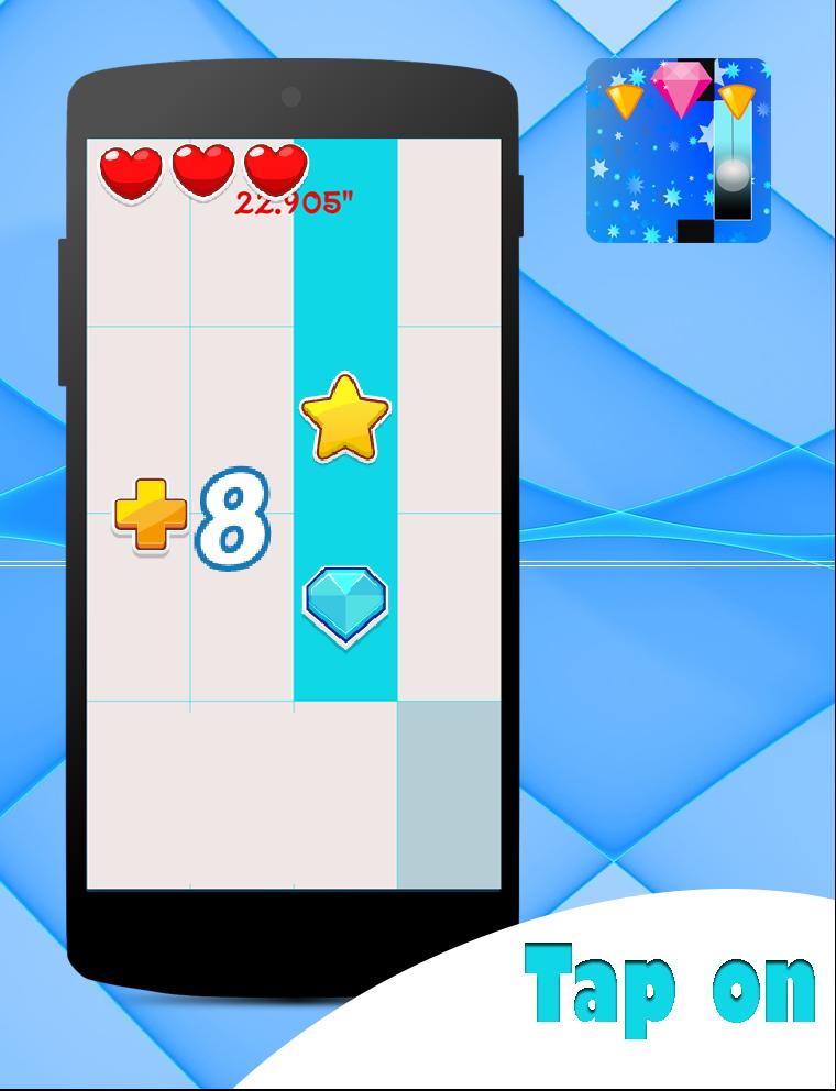 Harley Quinn piano tiles