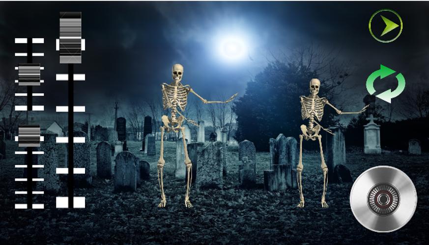 DJ Music for dancing skeleton