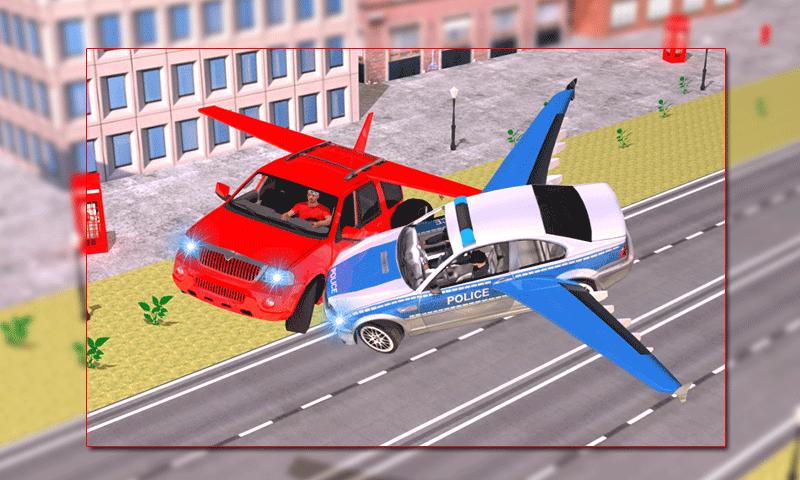 Flying Police Car vs Criminals