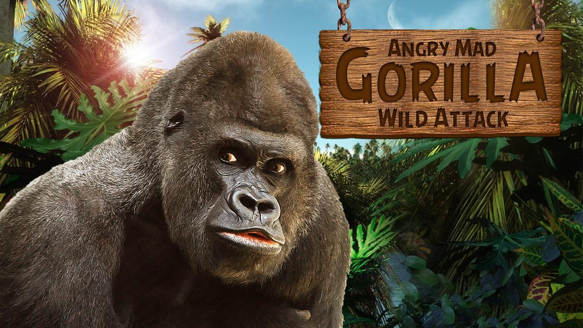 Angry Mad gorilla Wild Attack