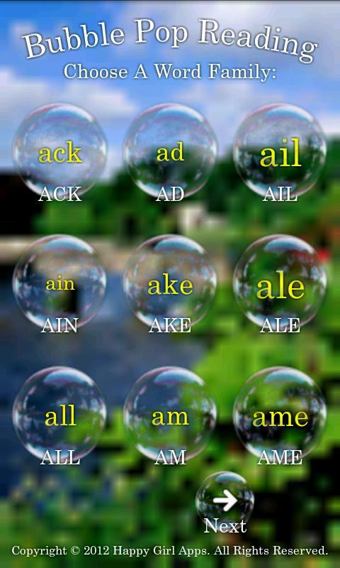 Bubble Pop Read Free Kids Game