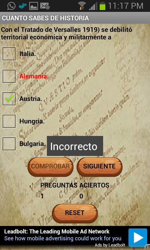 Cuanto sabes de la historia